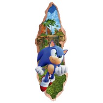 Vinilos puertas 3d videojuego sonic